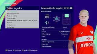 Vladimir Yevgenyevich Beschastnykh  PES Clasico Face Bodyamp Stats [upl. by Loreen]