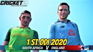 South Africa Vs England  1ST ODI MATCH 2020  ENG Tour Of SA  Cricket 19 Gameplay [upl. by Aihsot]