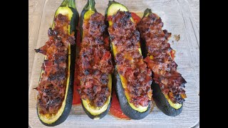 Courgettes farcies au four simple et troooop bon 😉 [upl. by Holton]