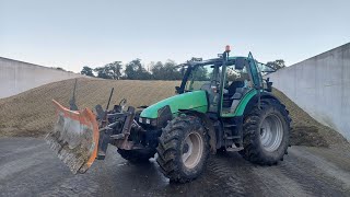 DeutzFahr AGROTRON 645 S  Compacting silage [upl. by Kit447]