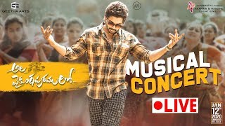 Ala Vaikunthapurramuloo Musical Concert Live  Allu Arjun Pooja Hegde  Trivikram  Thaman S [upl. by Harriot]