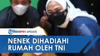 Tangis Bahagia Nenek Rasem Janda Tua Pejuang Kemerdekaan yang Dihadiahi Rumah Baru oleh TNI [upl. by Znerol654]