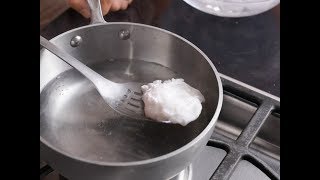 Alton Brown Makes the Perfect Poached Egg  Food Network [upl. by Nalepka]