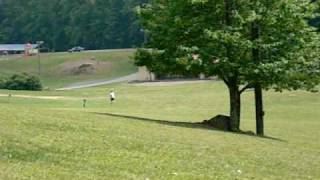 David Wiggins Jrs 620 ft winning distance throw at 2009 High Country Throwdown Jefferson NC [upl. by Hanus]