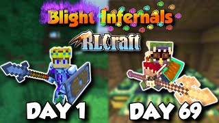 100 Days RLCraft But All Mobs Are Blight Infernals Part 12 [upl. by Anaugal]