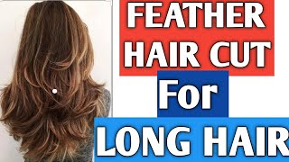 feather haircut with layers how to feather haircut [upl. by Vanden]