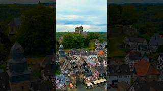 Aerial of Braunfels Castle braunfels schloß castle germany [upl. by Anilrac162]