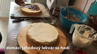 Mascarpone krém a výzdoba torty [upl. by Ahsinrats]