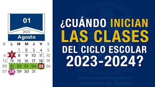 Te explicamos el Calendario Oficial de la ENP Ciclo Escolar 20232024 [upl. by Odarbil]