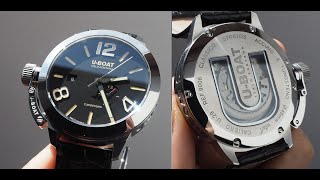 TUNGheavySTENrock watch review  UBoat Classico watch Stratos 45 BK 9006 Tungsten [upl. by Holcman]