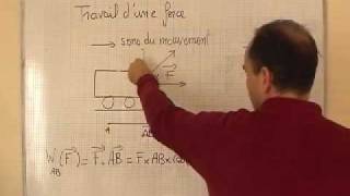 cours 1 S physique ch5 travail dun force motrice ou resistante [upl. by Philemol]