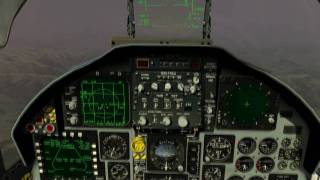 F15C ANAPG63 PulseDoppler Radar Tutorial Lock On Flaming Cliffs Part 2 of 2 [upl. by Schnell258]