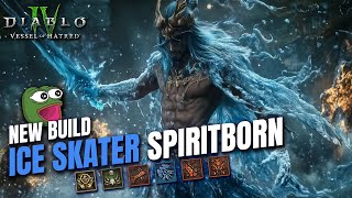 NEW ICE SKATER BUILD Spiritborn  Diablo 4 Vessel of Hatred [upl. by Aivatahs]