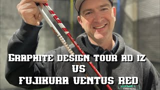 Graphite Design Tour AD IZ vs Fujikura Ventus Red [upl. by Beilul687]