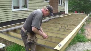 DIY Deck Part 9  Fastening Deck Boards [upl. by Adams]