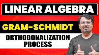 GramSchmidt Orthogonalisation Process  Linear Algebra by GP Sir [upl. by Aisanat]