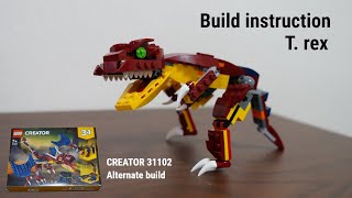 LEGO CREATOR 31102 Alternate build T rex [upl. by Anatnas]