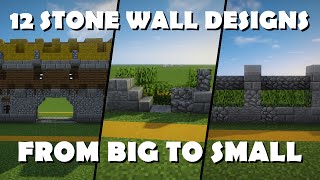 12 Awesome Wall Designs  Minecraft [upl. by Mueller]