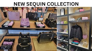 COACH OUTLET NEW SEQUIN COLLECTION  COME WITH ME [upl. by Ateekahs]