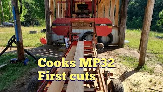 First time running the Cooks MP32 sawmill [upl. by Ihskaneem]