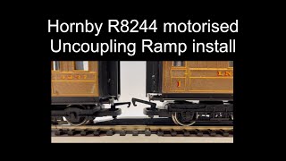 Hornby R8244 motorised Uncoupling Ramp installation [upl. by Nollad]