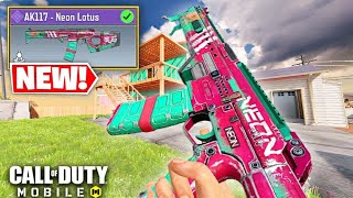 NEW AK117 NEON LOTUS  SCYLLA FUTURE VICE in CODM Gameplay S11 [upl. by Towrey]