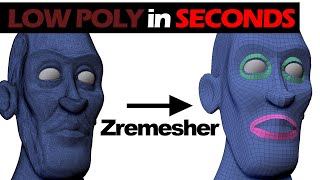 Auto RETOPOLOGY With Zremesher  Zbrush Retopology Tutorial [upl. by Tremain]