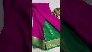 🪔 Diwali offer 🪔💖Pure Mysore silk sarees💖110120 gsm thickness Price 9999 Silk mark certified💕 [upl. by Ellynn]