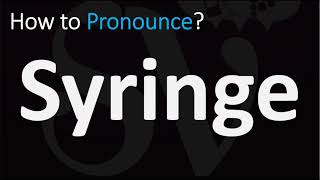 How to Pronounce Syringe CORRECTLY [upl. by Modestine]