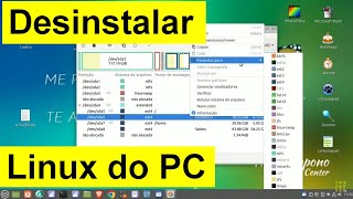 Como Remover desinstalar o Linux do computador Formatar a partição e gerar novo Grub [upl. by Anais]