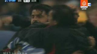 Marseille Vs AcMilan 1 0 Inzaghi [upl. by Esom]