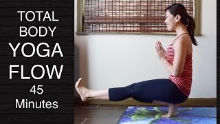 45 Minute Vinyasa Yoga to Toe Stand Peak Pose  Intermediate Full Body Yoga Flow [upl. by Llednew396]