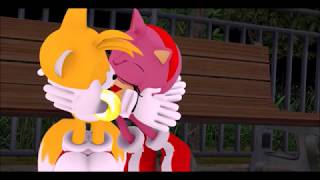 Sonic the fool Tails and Amys Valentines kisss [upl. by Weigle]