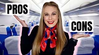 PROS And CONS Of Being A FLIGHT ATTENDANT [upl. by Saixela]