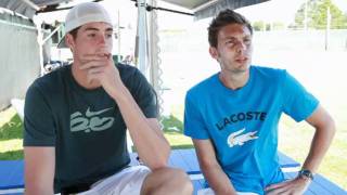 Isner amp Mahut Discuss Their Special Exhibit At Tennis Hall Of Fame [upl. by Willie]