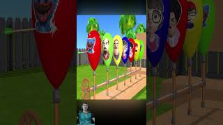 Scary Teacher 3D vs Squid Game Archery Through Balloon Mask Hit Target Nick Winning [upl. by Nosyt]