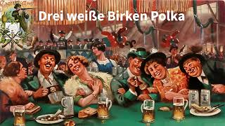 Drei weiße Birken  Polka Instrumental  Text [upl. by Liebermann]