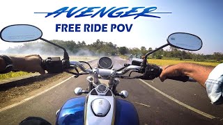 AVENGER 220 FREE RIDE POV KODUVAYUR KOTTAYI ROUTE  RAW SOUND [upl. by Elvis]