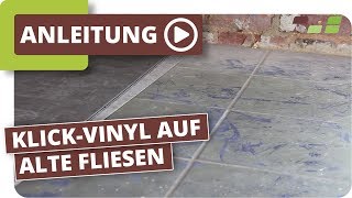 Vinylboden auf Fliesen verlegen Planeo KlickVinyl [upl. by Gonick423]