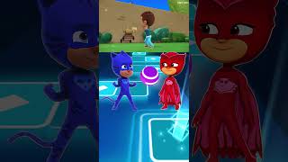 PJ Masks  Connor 🆚 Amaya X Dance Song Tiles Hop EDM Rush shorts [upl. by Mapel637]