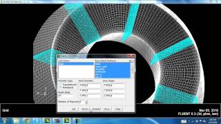 ICEM CFD and Fluent  Rotational and translational Periodicity for TaylorCouette flow [upl. by Aseuqram201]