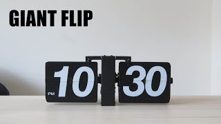 Flip Clock No Case Scandinavian Minimal Wall Clock for Living Room [upl. by Lladnew594]