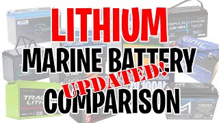 UPDATED Know BEFORE You Buy Marine Lithium Battery Comparison  Trolling Motor  Fish Finder [upl. by Alleras]