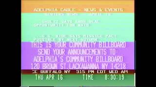 1987 Adelphia Cable Buffalo Information News [upl. by Hines]