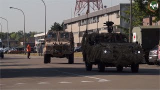 Review analysis armored combat vehicles Belgian Army Military parade 21 July 2018 Brussels Belgium [upl. by Ykcul]