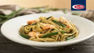 Linguine pesto genovese crevettes et haricots verts [upl. by Marris]