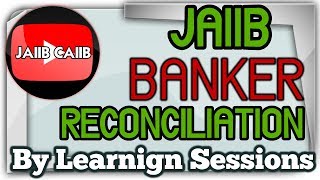 Banker Reconciliation statement How to prepare it JAIIB in Hindi accounting and finance [upl. by Joappa]