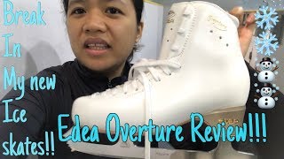 Break in my New Skates Edea Overture Review Unboxing [upl. by Lareena]