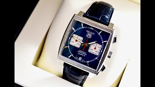 Tag Heuer Monaco CAW2111FC6183  Unboxing [upl. by Leighland]