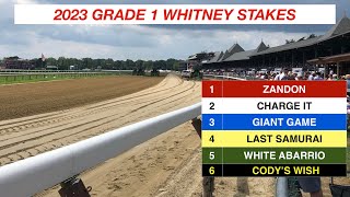 2023 Whitney Stakes Replay and Analysis of White Abarrios Victory [upl. by Amando750]